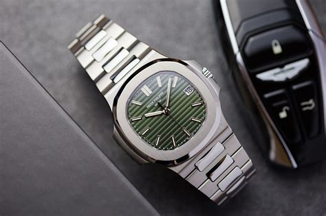 patek philippe 5711 olive green|patek philippe nautilus green.